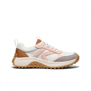 Keen KS86 Leather Sneakers Dames Wit Roze | OQZ794UP