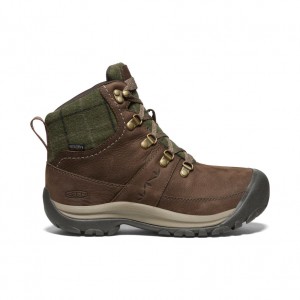 Keen Kaci III Winter Waterproof Werklaarzen Dames Bruin Groen | BNU7489JM