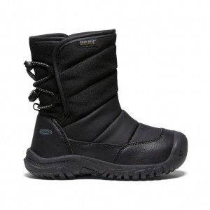 Keen Puffrider Waterproof Winter Sneeuwlaarzen Kinderen Zwart Grijs | ROD4948XO