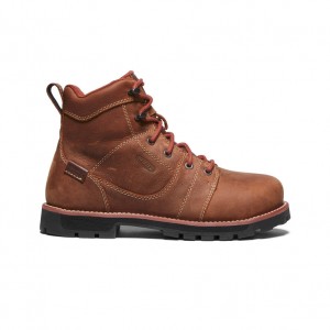 Keen Seattle 6" Waterproof Werklaarzen Dames Bruin Zwart | QRN5224IO