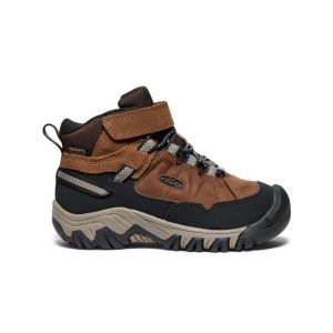 Keen Targhee IV Waterproof Wandellaarzen Kinderen Bruin Zwart | NWR2254JW