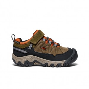 Keen Targhee IV Waterproof Wandelschoenen Kinderen Donkerolijfgroen Goud | GJU3168ZU