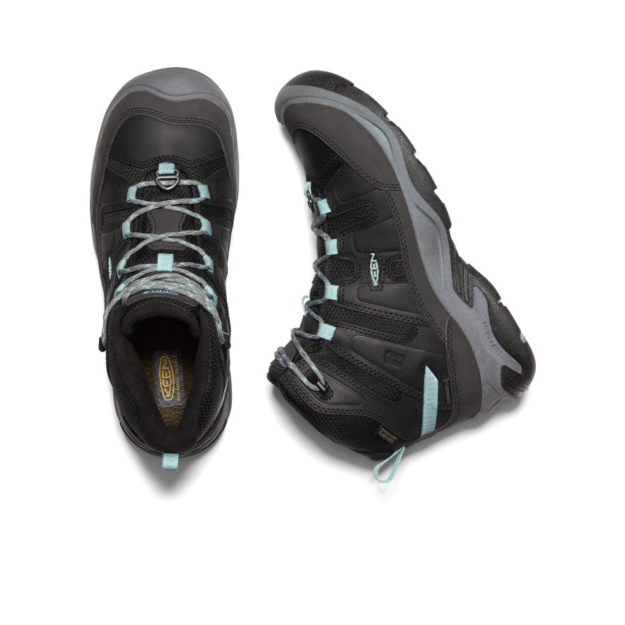 Keen Circadia Polar Waterproof Werklaarzen Dames Zwart Blauw | HWI5663RK