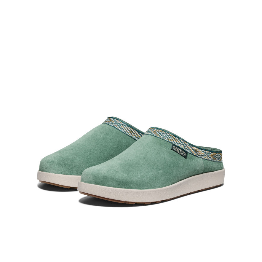 Keen Elle Suede Mule Pantoffels Dames Groen | OZN5972DM