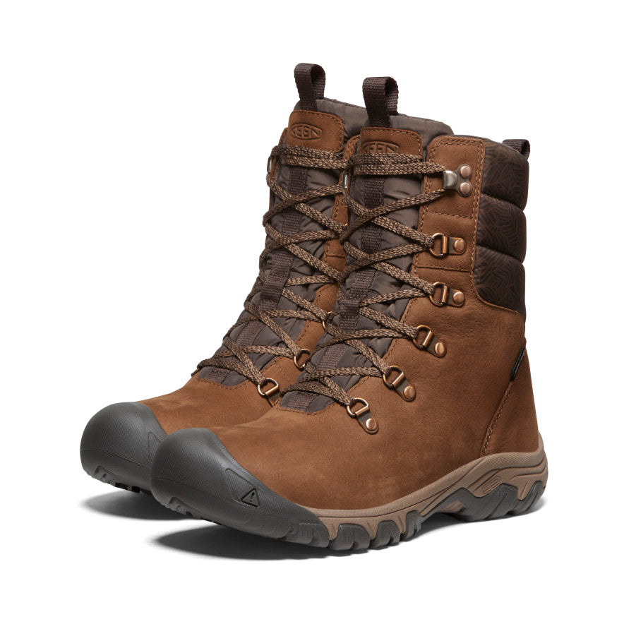 Keen Greta Waterproof Werklaarzen Dames Bruin | TPG9069ZU