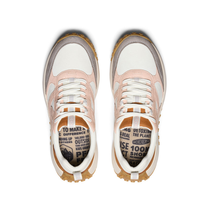 Keen KS86 Leather Sneakers Dames Wit Roze | OQZ794UP