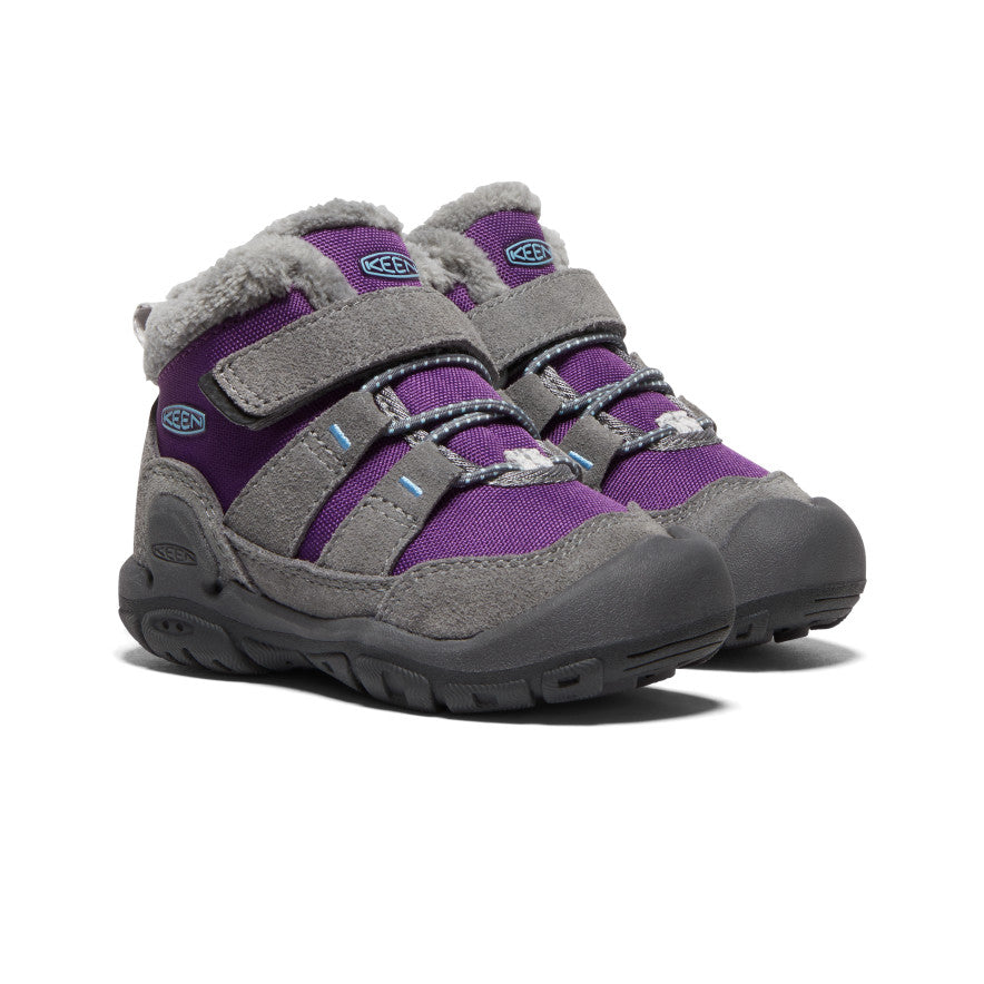 Keen Knotch Sneeuwlaarzen Kleuter Paars Grijs | MZH8415BR