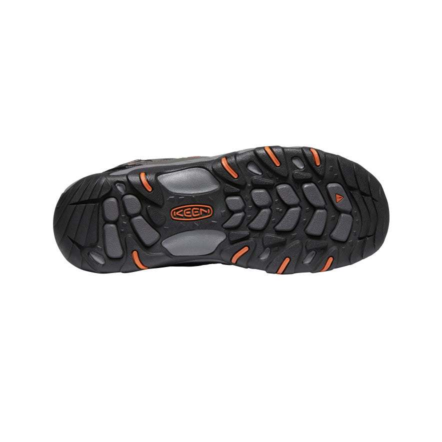 Keen Koven Waterproof Wandellaarzen Heren Grijs Donkerrood | TAF7185RD