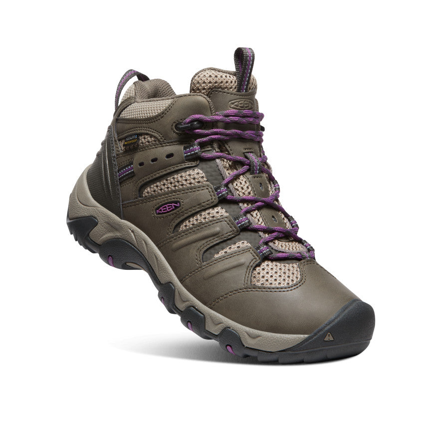 Keen Koven Waterproof Werklaarzen Dames Groen Paars | UWJ8846JA