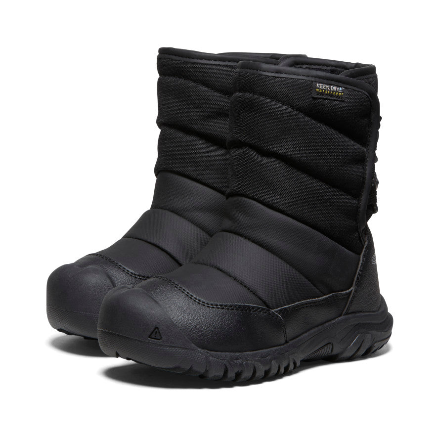 Keen Puffrider Waterproof Winter Sneeuwlaarzen Kinderen Zwart Grijs | ROD4948XO