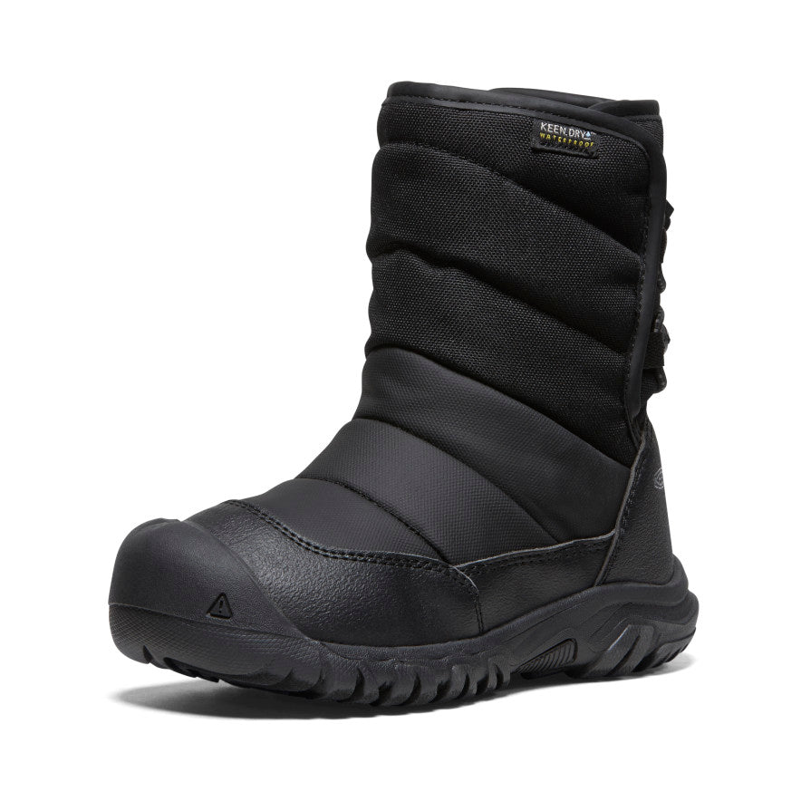 Keen Puffrider Waterproof Winter Sneeuwlaarzen Kinderen Zwart Grijs | ROD4948XO