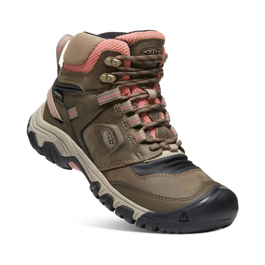 Keen Ridge Flex Waterproof Werklaarzen Dames Bruin Donkerrood | PAI9984LX