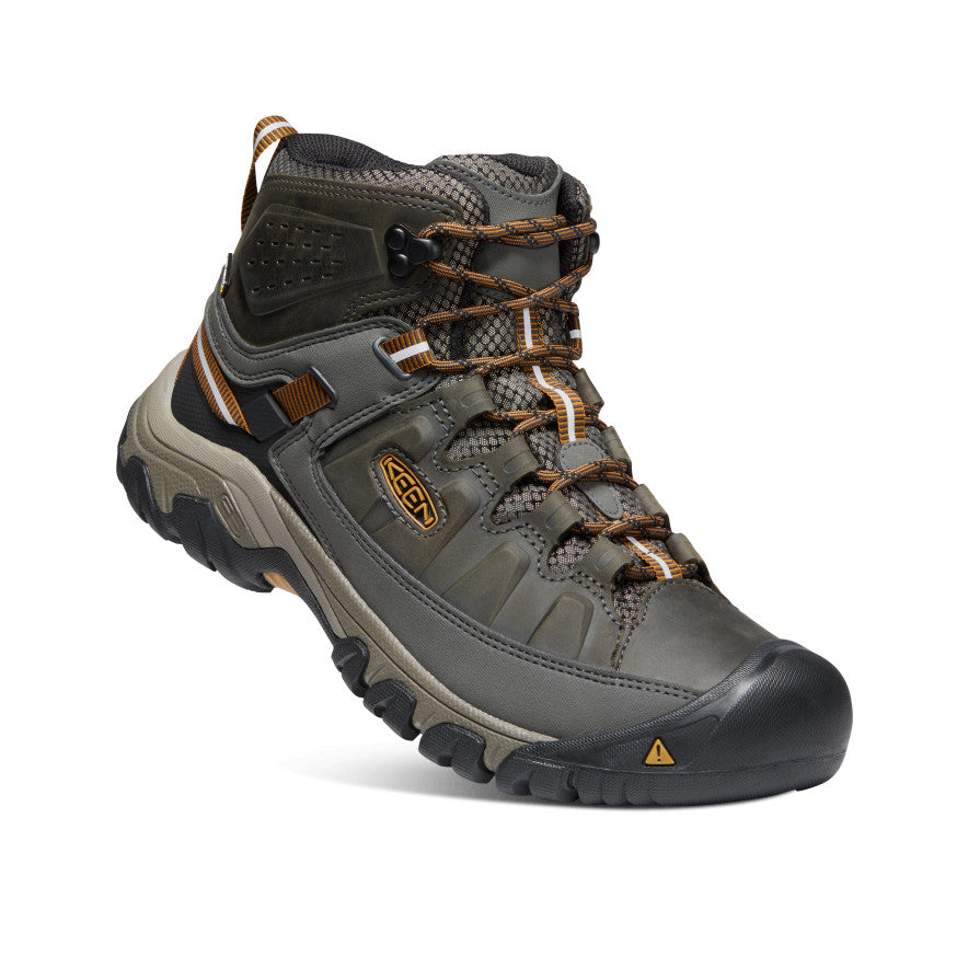 Keen Targhee III Waterproof Mid Wide Wandellaarzen Heren Zwart Olijfgroen Bruin | CGP9126HW