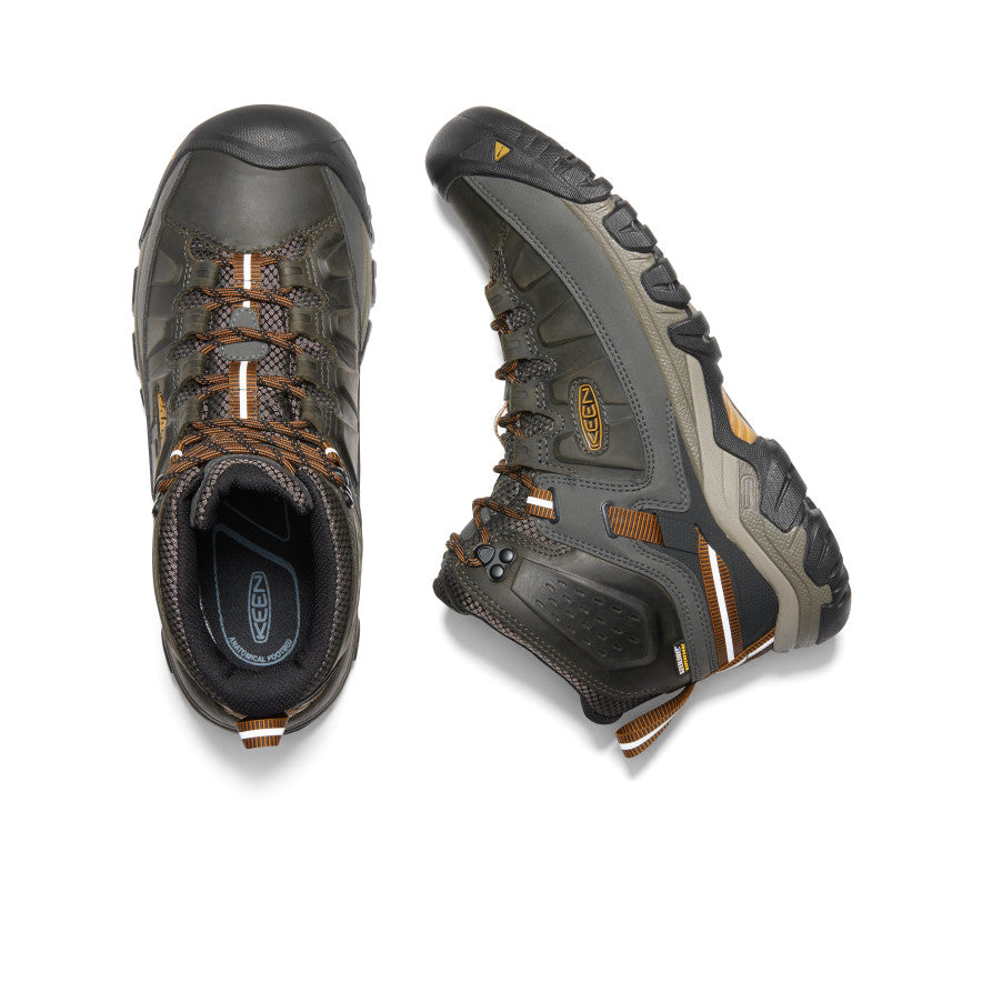 Keen Targhee III Waterproof Mid Wide Wandellaarzen Heren Zwart Olijfgroen Bruin | CGP9126HW