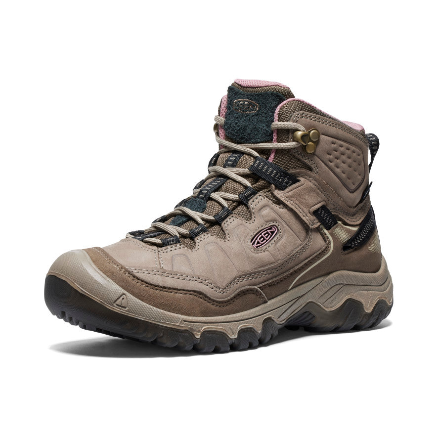 Keen Targhee IV Wide Waterproof Wandellaarzen Dames Bruin Roze | IBF883WN