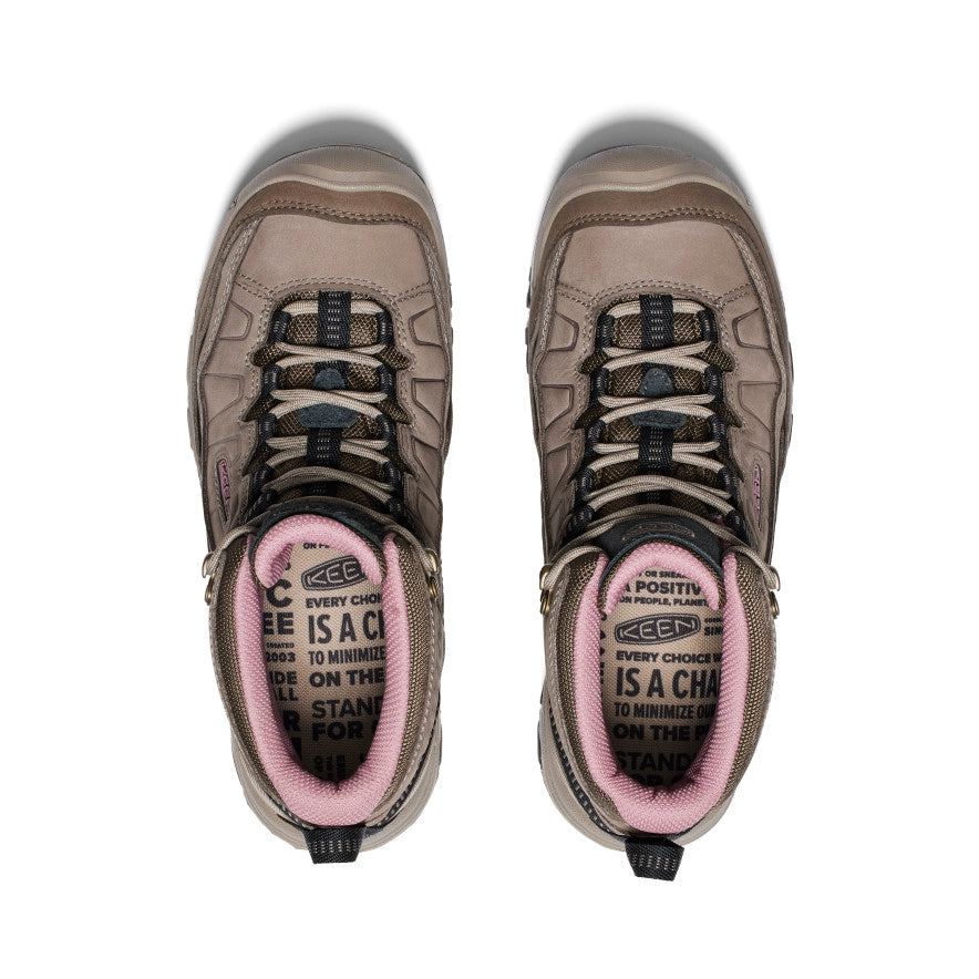 Keen Targhee IV Wide Waterproof Wandellaarzen Dames Bruin Roze | IBF883WN