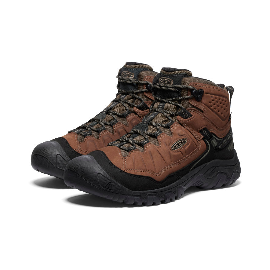 Keen Targhee IV Wide Waterproof Wandellaarzen Heren Bruin Zwart | UTV4072FD