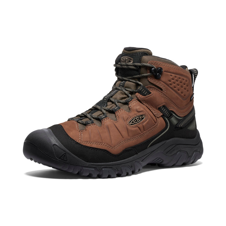 Keen Targhee IV Wide Waterproof Wandellaarzen Heren Bruin Zwart | UTV4072FD