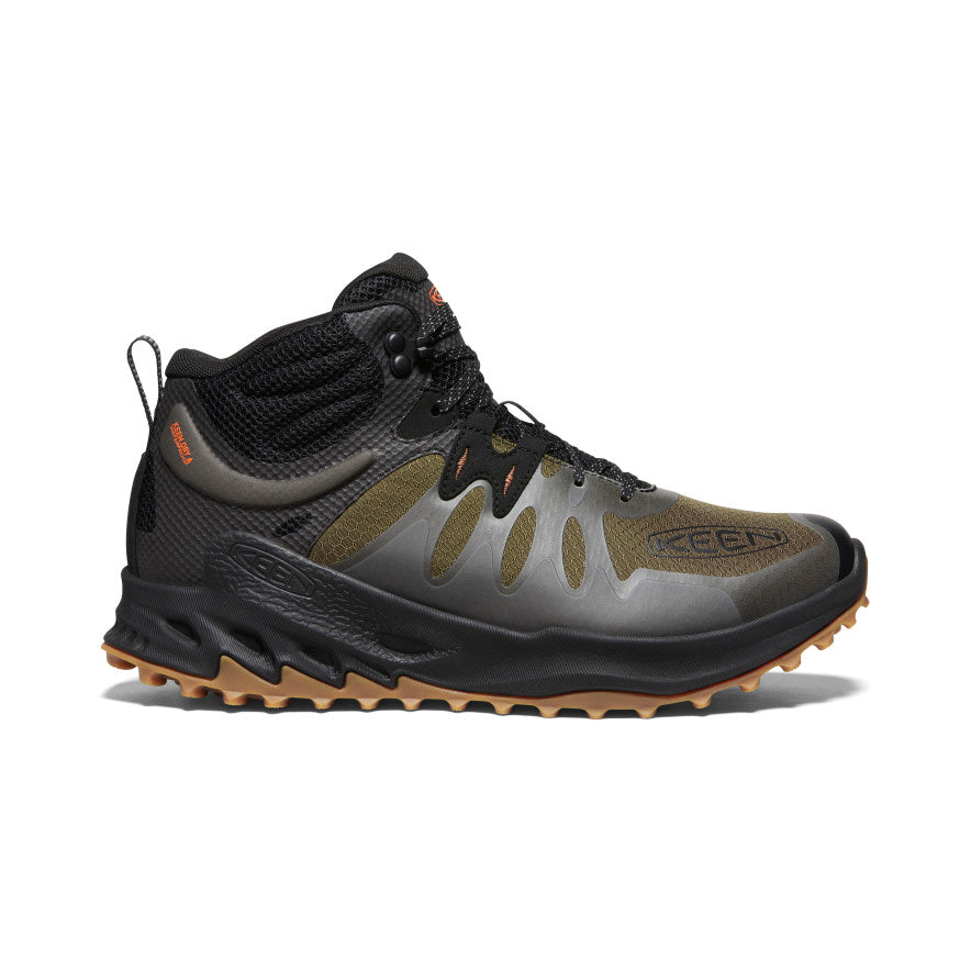 Keen Zionic Waterproof Wandellaarzen Heren Donkerolijfgroen Dieprood | SHN7765KR